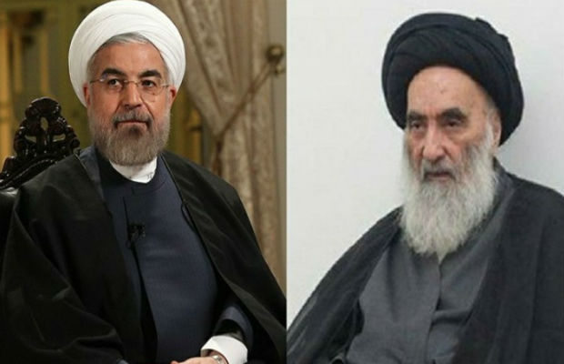 İran Prezidenti Həsən Ruhani Ayətullah Sistani ilə görüşüb