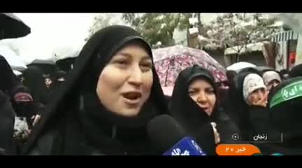 İranda insanlar iğtişaşçılar əleyhinə birləşdi