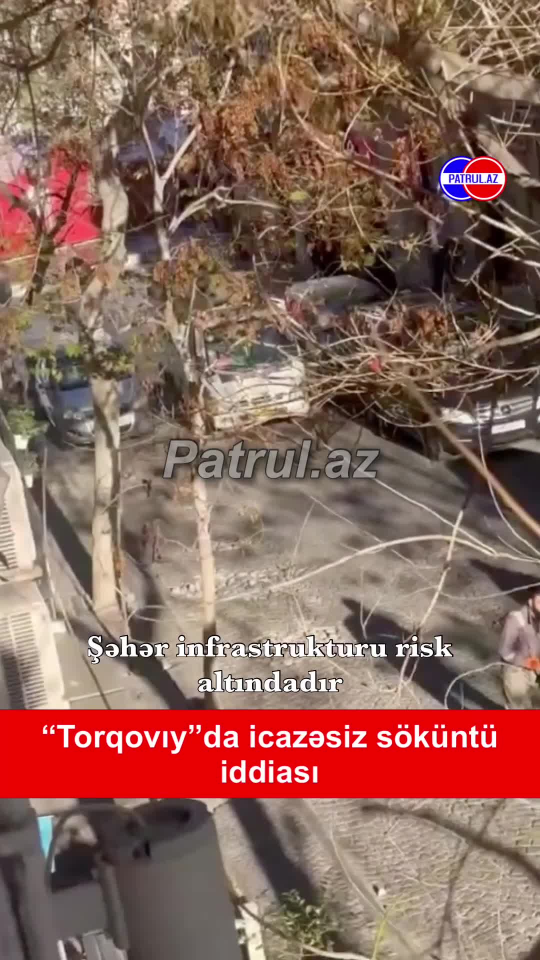 Torqovıyda icazəsiz söküntü iddiası