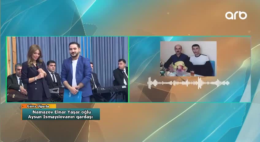 Aysun ilk dəfə qardaşını efirdə gördü