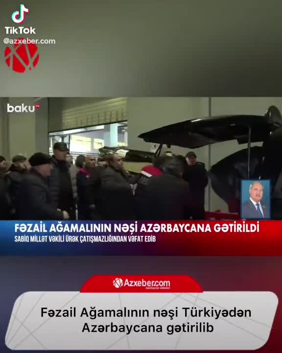 Fəzail Ağamalının nəşi Azərbaycana gətirildi 