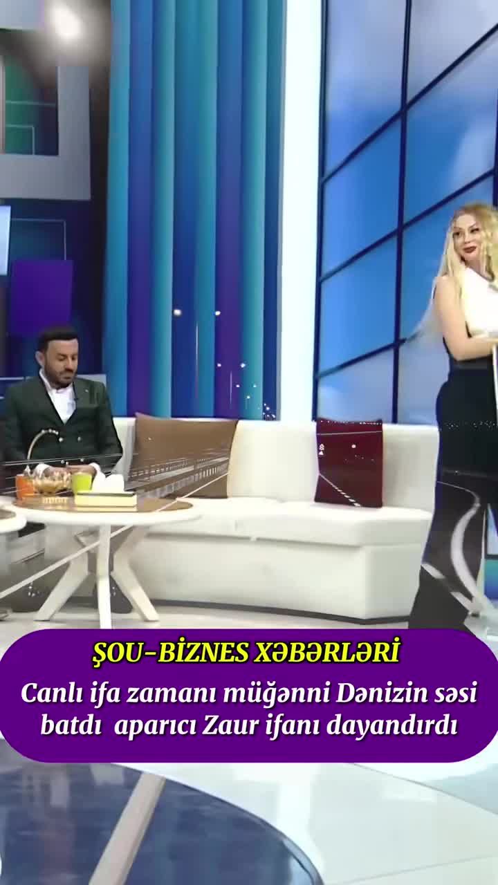 Canlı ifa edən müğənni Dənizin səsi batdı