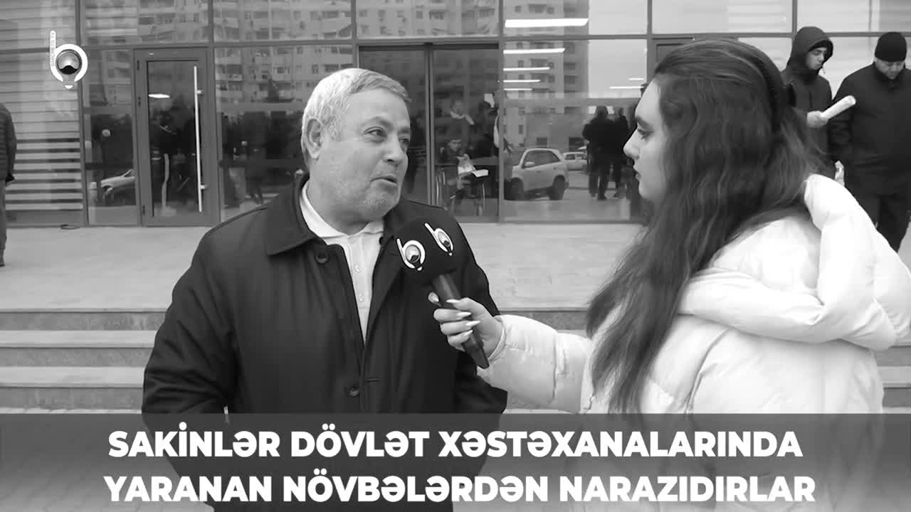 Abşeron Mərkəzi Xəstəxanasında növbə biabırçılığı 