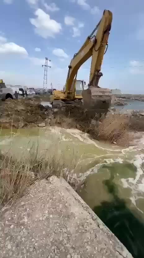 Leysana görə Puta gölünə beton boru qoyuldu 