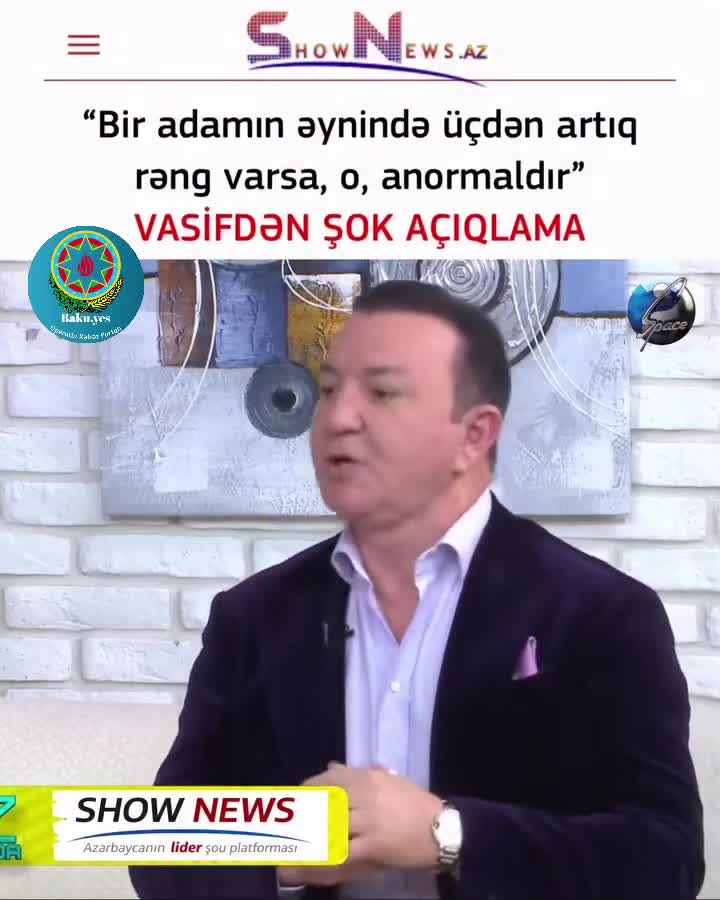 Bir insanın əynində üçdən artıq rəng varsa, anormaldır