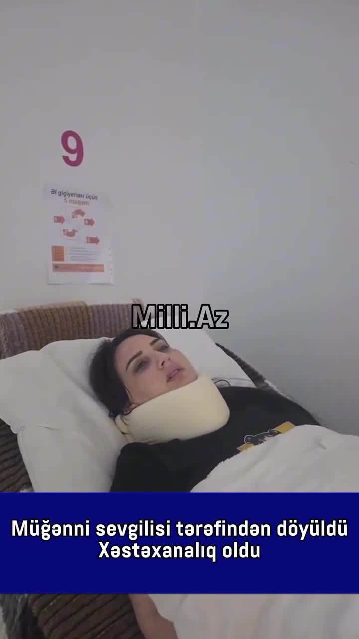 Müğənni sevgilisi tərəfindən döyüldü 