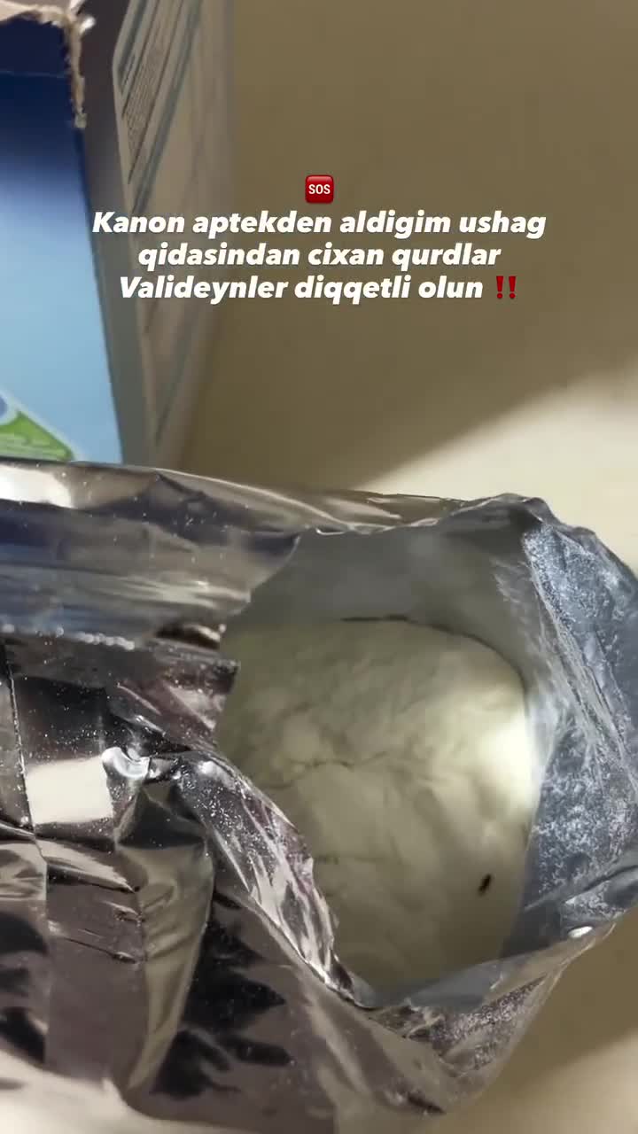 Uşaq qidasından həşərat çıxıb? 