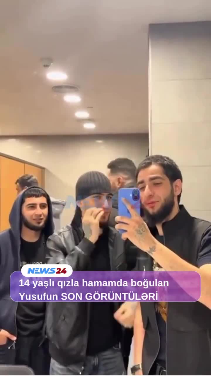14 yaşlı qızla hamamda boğulan gəncin son görüntüsü