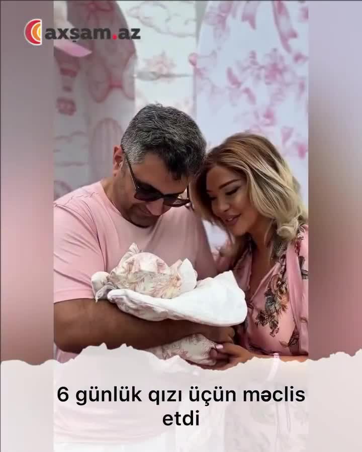 6 günlük qızına məclis etdi 