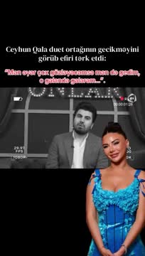 Ceyhun Qala xanım həmkarına əsəbiləşib efirdən getdi