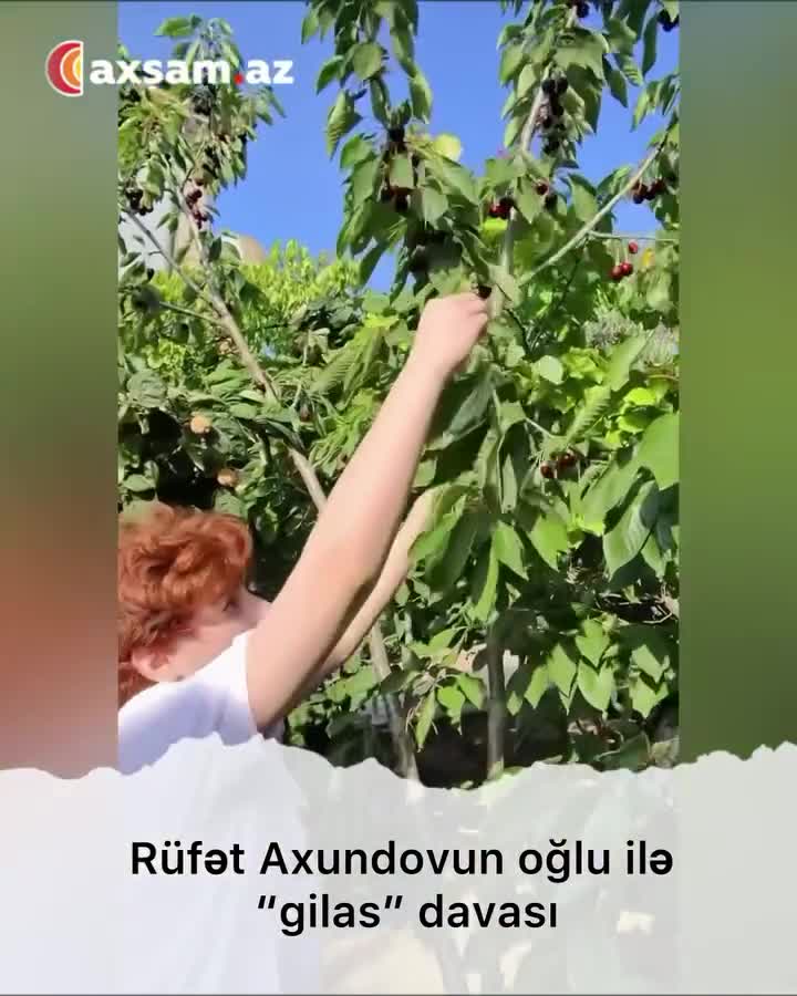 Rüfət Axundovun oğlu ilə 