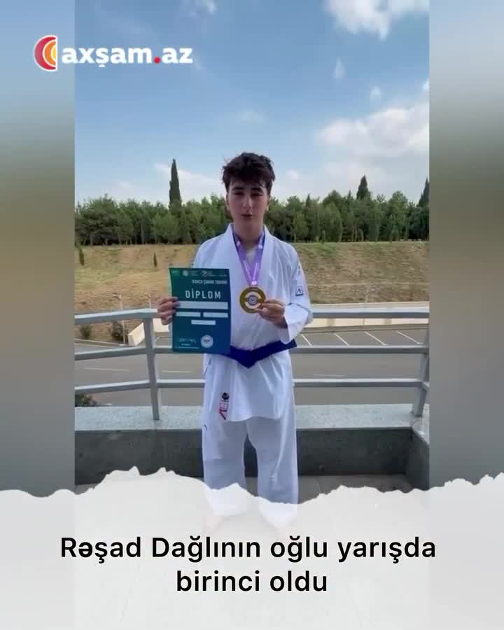 Rəşad Dağlının oğlu yarışda birinci oldu