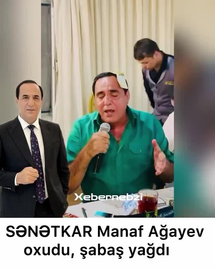 Manaf Ağayev pul yağışına tutuldu 