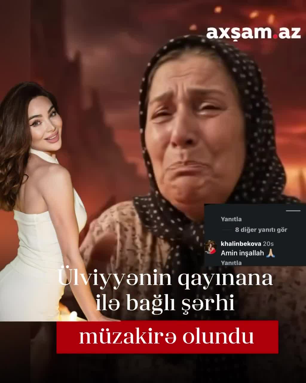 Ülviyyənin qayınana ilə bağlı şərhi müzakirə yaratdı
