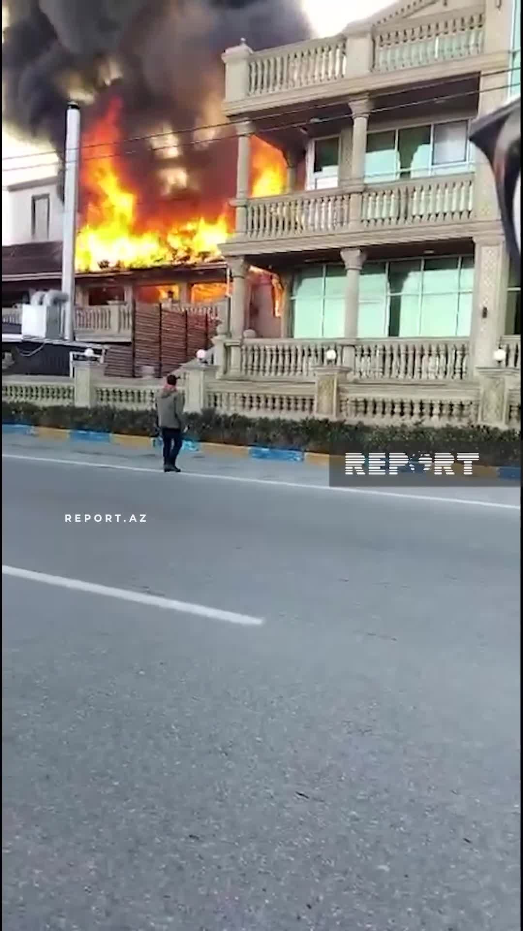 Sumayitdakı hoteldə yanğın