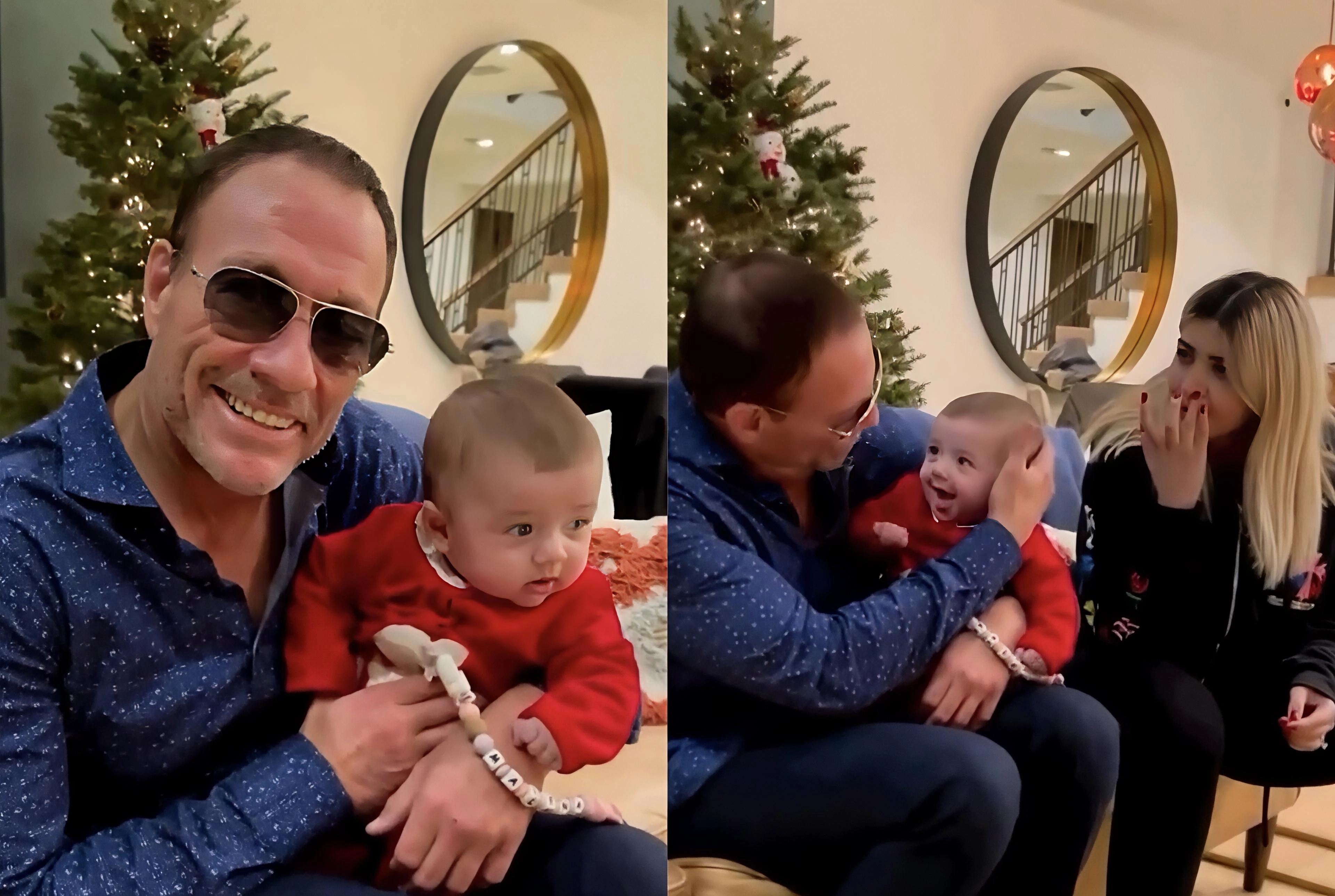 Van Damm azərbaycanlı nəvəsi və gəlini ilə