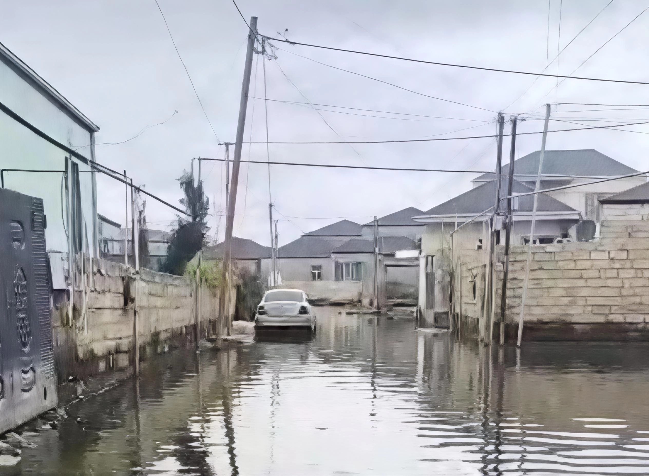 Yağışdan bir ay keçib, Masazır hələ də su altında