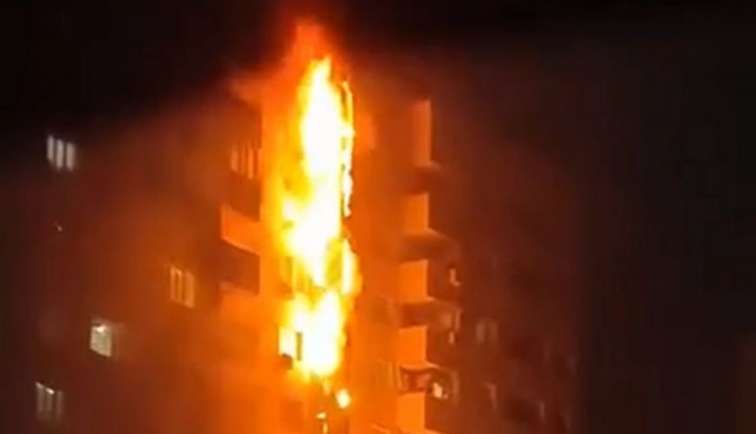 Bakıda evini yandıran şəxsin hadisədən əvvəlki görüntüləri