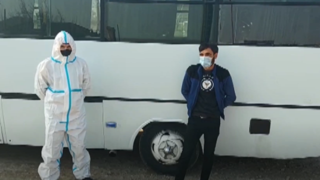 Koronavirus xəstəsi avtobus sürərkən yaxalandı