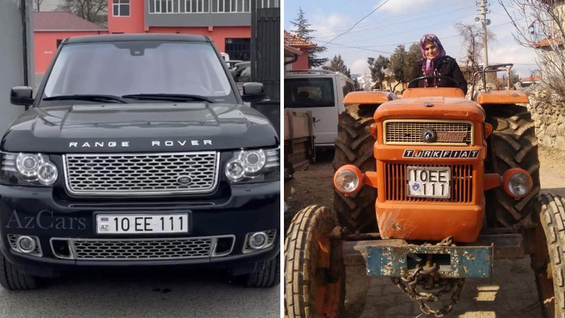 Azərbaycan nömrəli avtomobil qaydaları pozdu, cərimə traktor sürücüsü qadına yazıldı