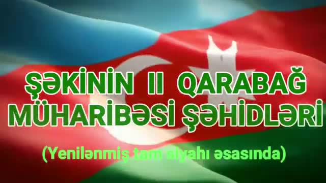 Şəkinin II Qarabağ müharibəsi şəhidləri
