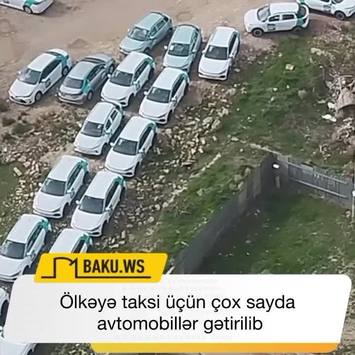 Azərbaycana taksi fəaliyyəti üçün çoxlu avtomobil gətirilib