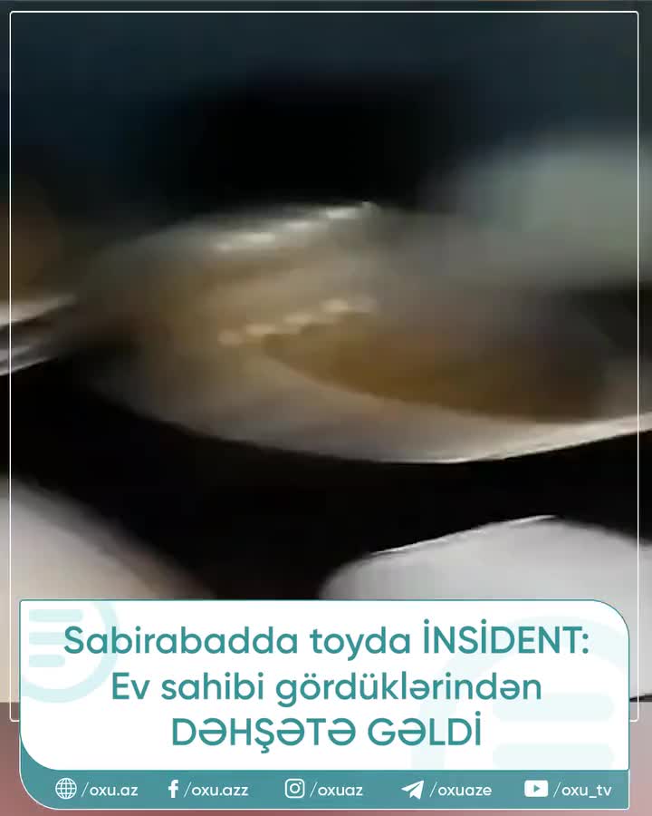 Sabirabadda toyda İNSİDENT: 