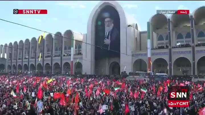 Tehranda Ayətullah Xamenei ilə ictimai vida mərasimi