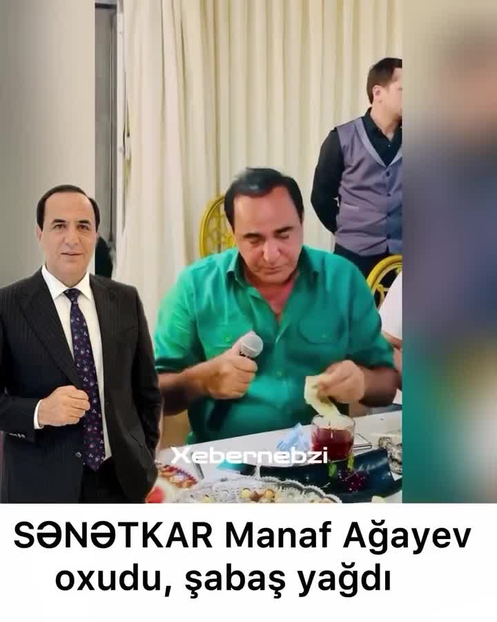Manaf Ağayev pul yağışına tutuldu