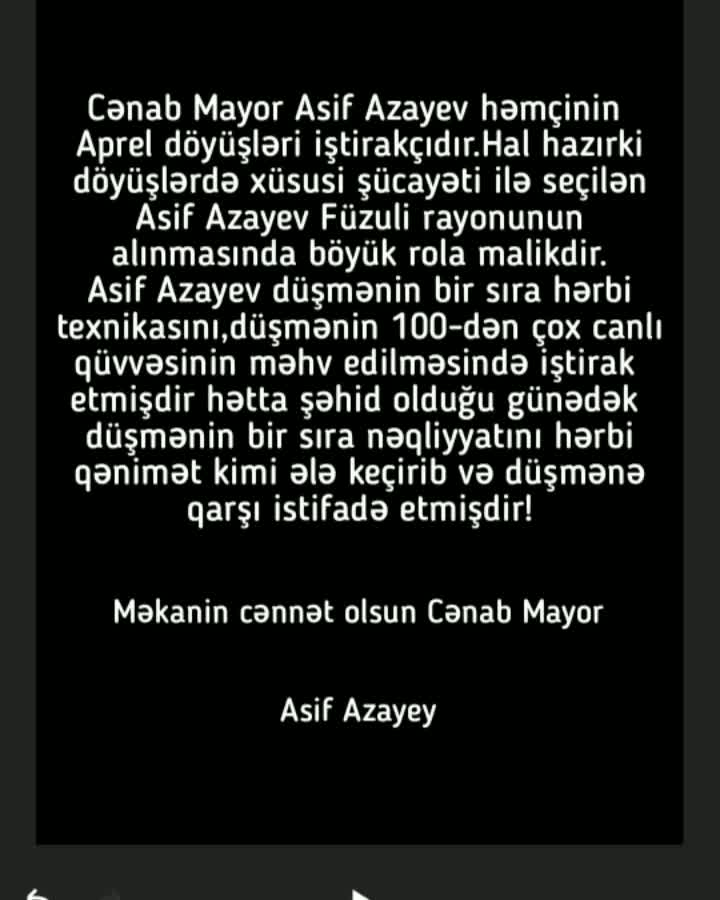 Şəhid mayor Asif Azayev