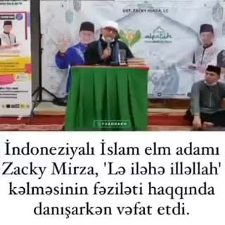 İslam elm adamının ölümünün anbaan videosu
