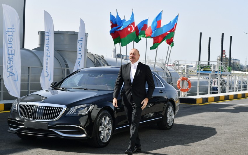 İlham Əliyev açılışda iştirak edib 