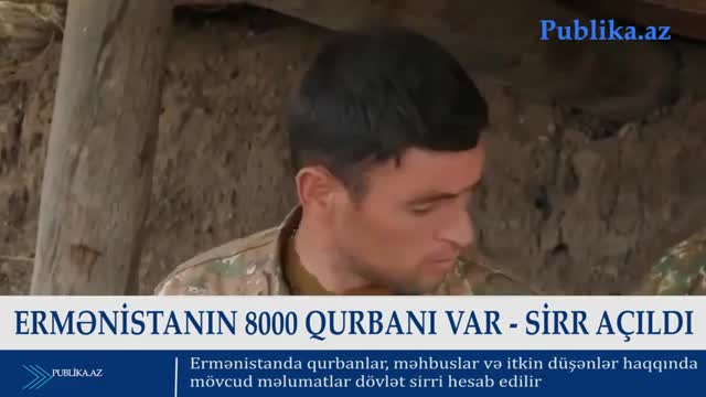 Ermənistanın 8000 qurbanı var - VİDEO