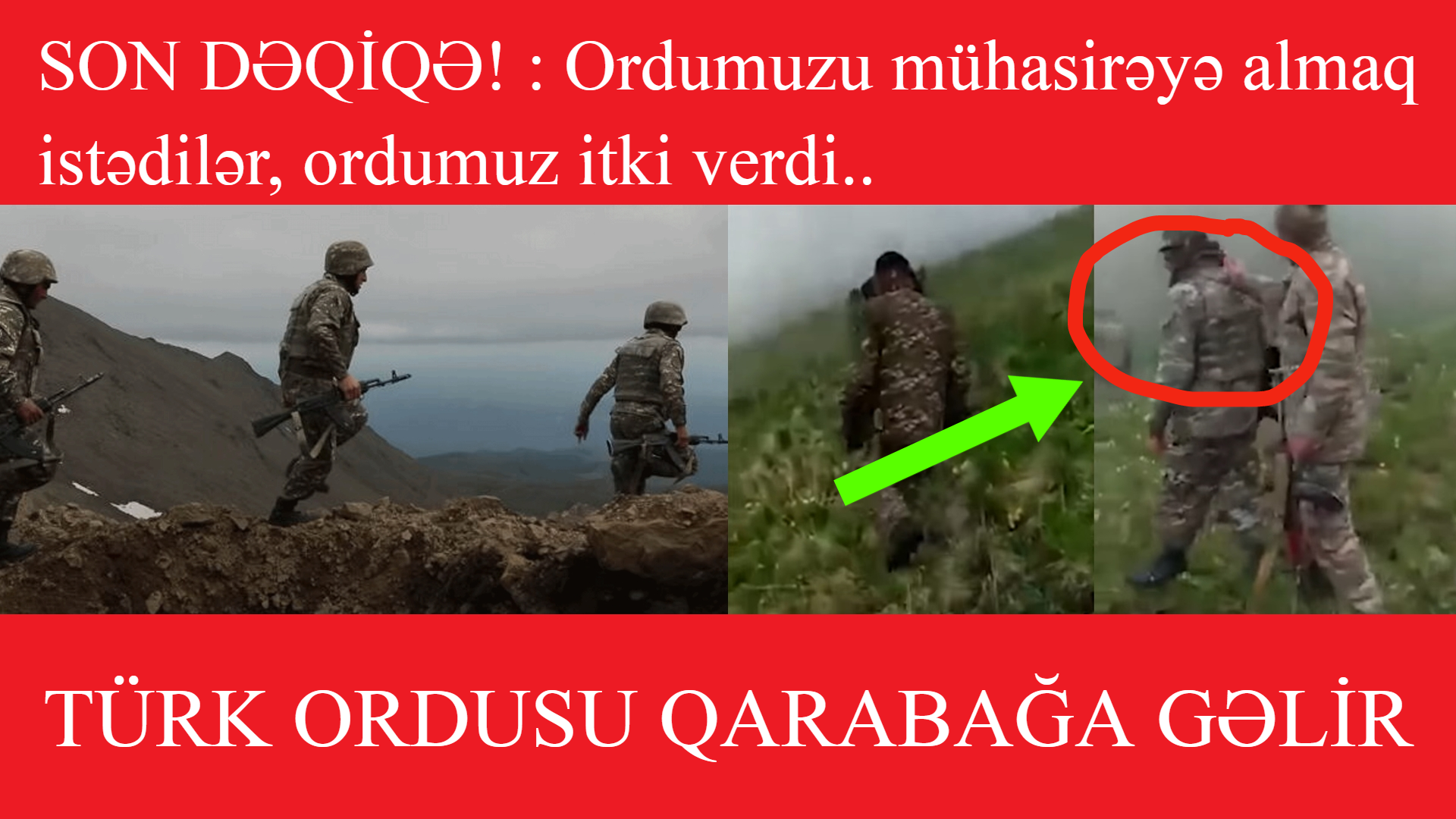 SON DƏQİQƏ! : Ordumuzu mühasirəyə almaq istədilər..