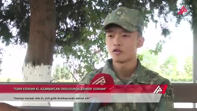 Azərbaycan ordusunun çinli əsgəri