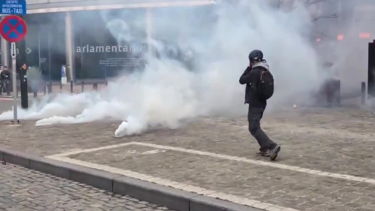 Brüsseldə fermerlərin aksiyası