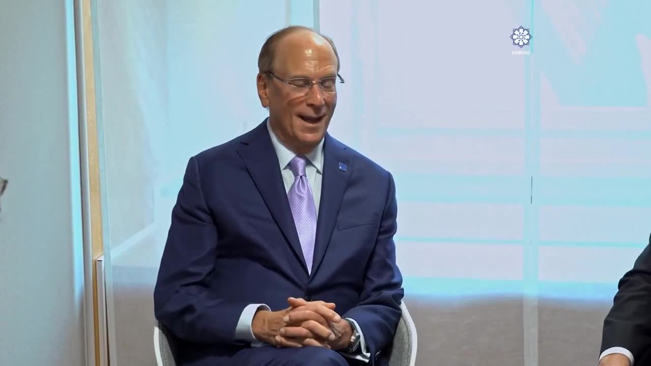 Prezident “BlackRock”un baş icraçı direktoru ilə görüşdü
