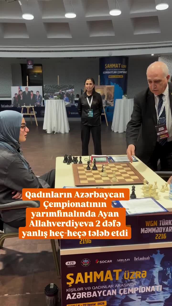 Şahmat üzrə Azərbaycan çempionatında gərginlik