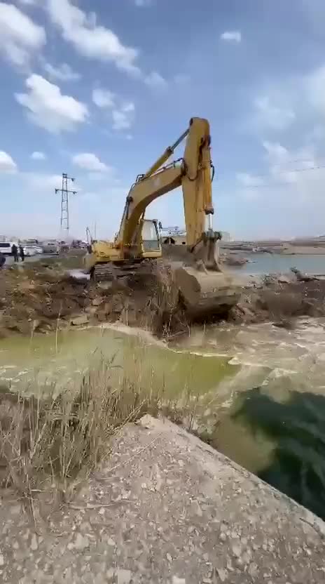 Leysana görə Puta gölünə beton boru qoyuldu