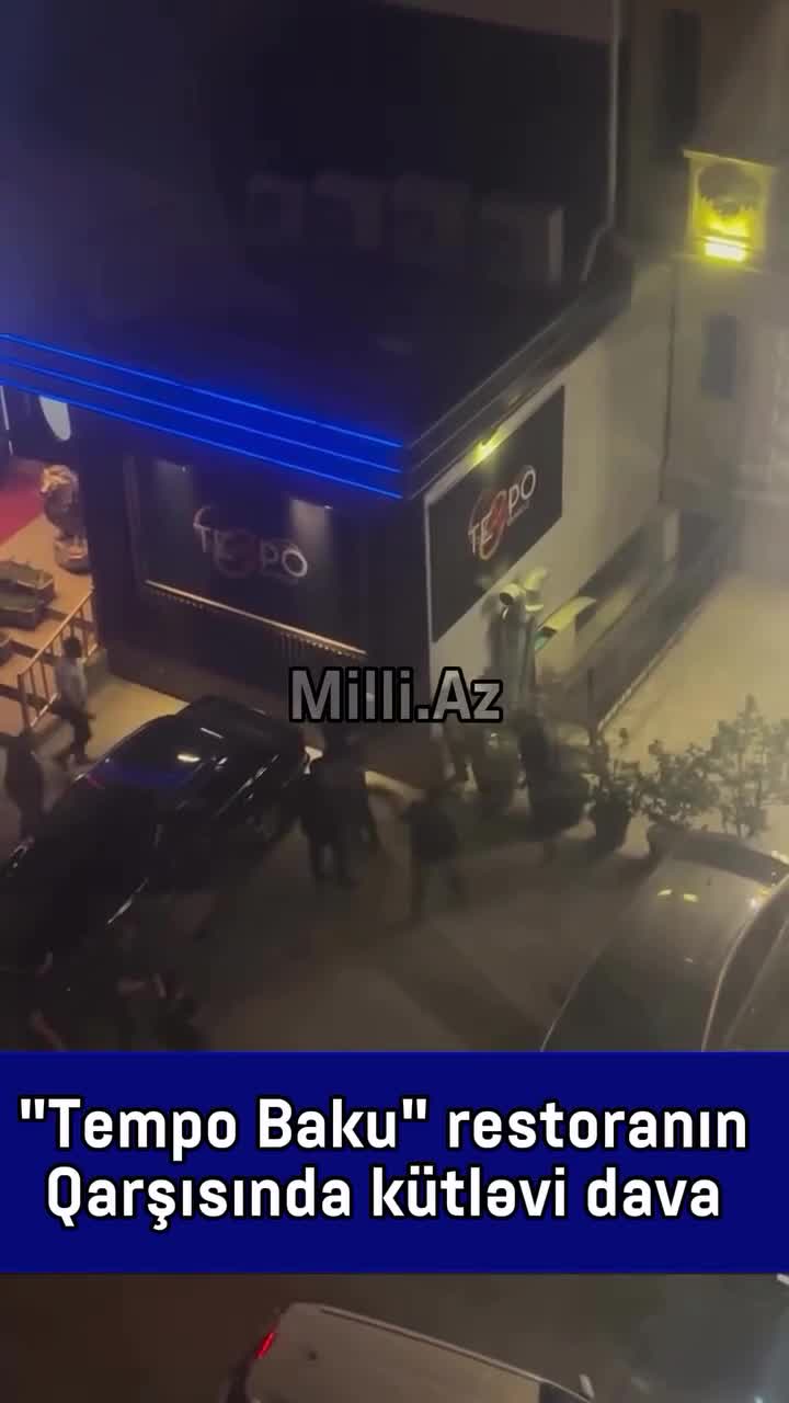 Nərimanovda restoranın qarşısında dava-dalaş