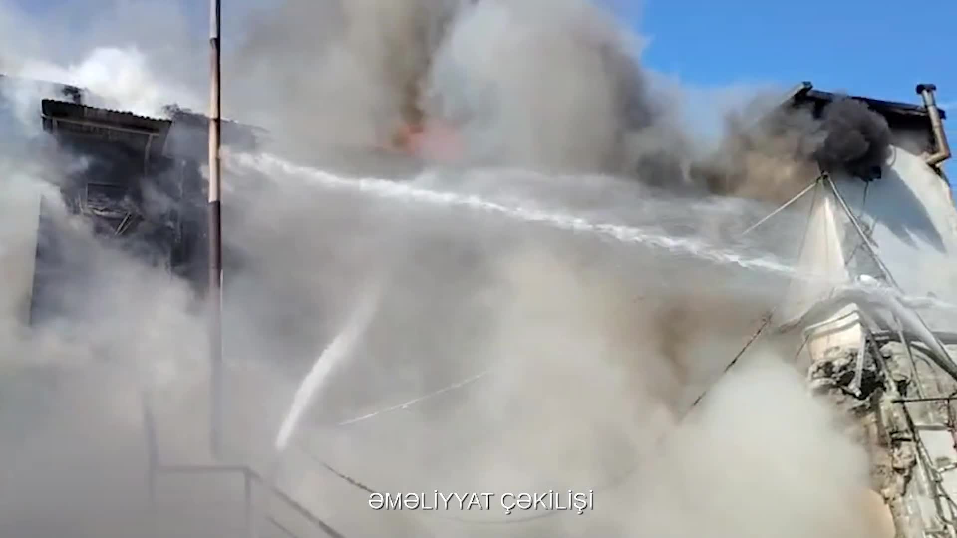 Yasamaldakı yanğından yeni görüntülər