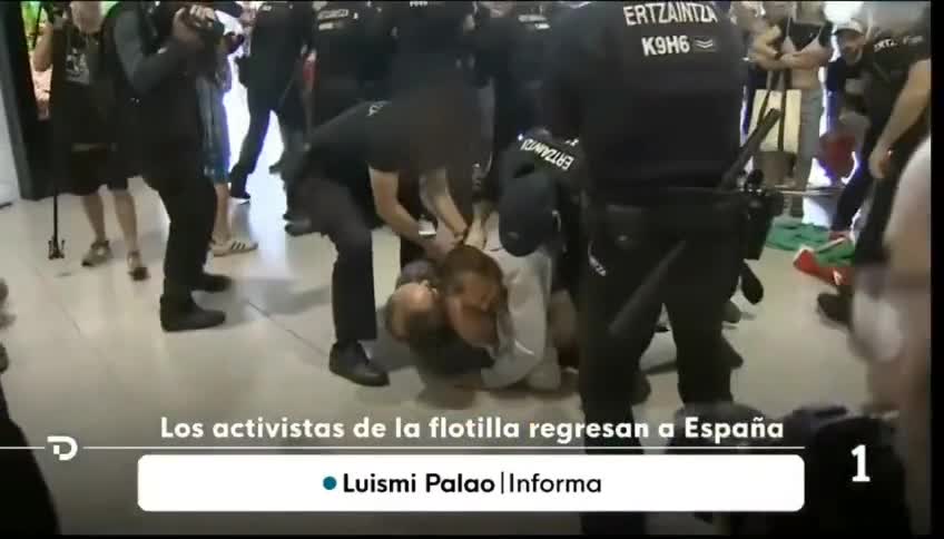 İspaniyada polislə “Sumud flotiliyası” arasında toqquşma