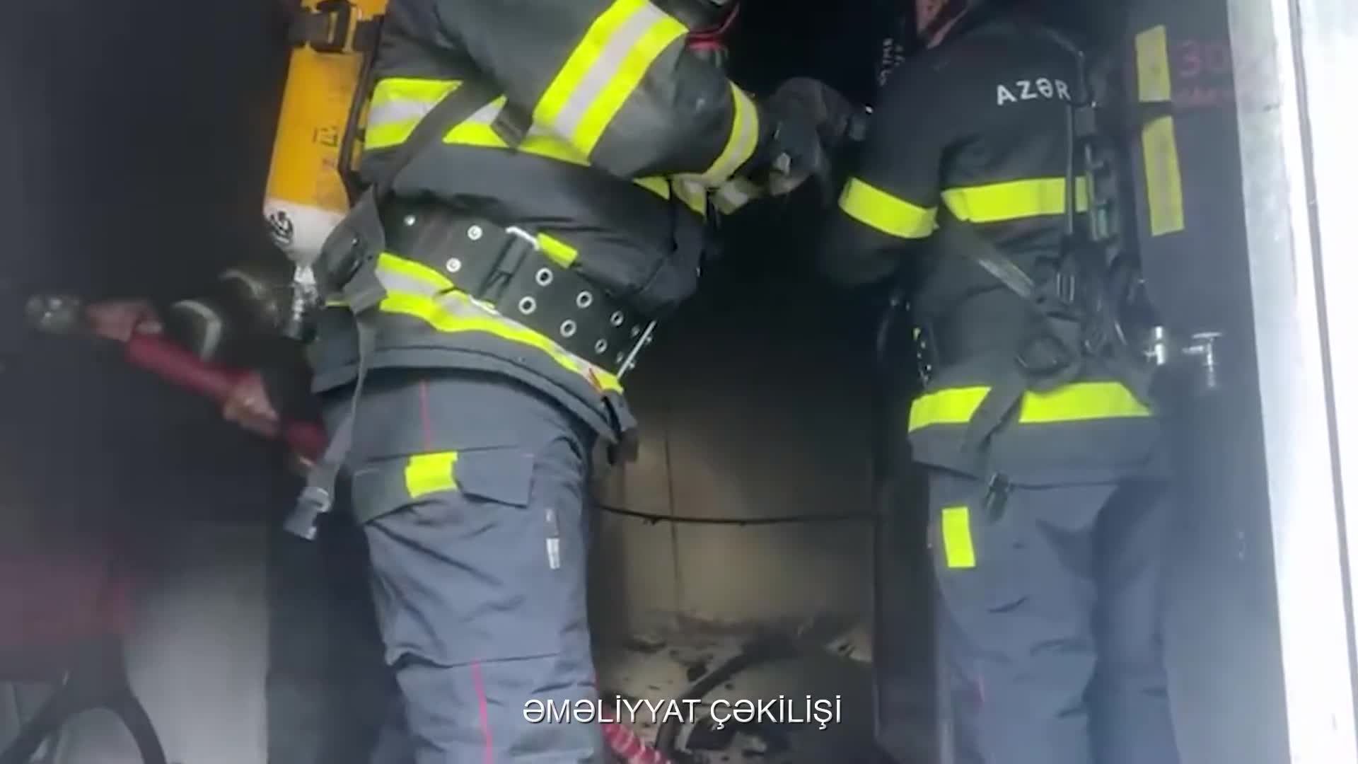Yasamalda obyekt yanır