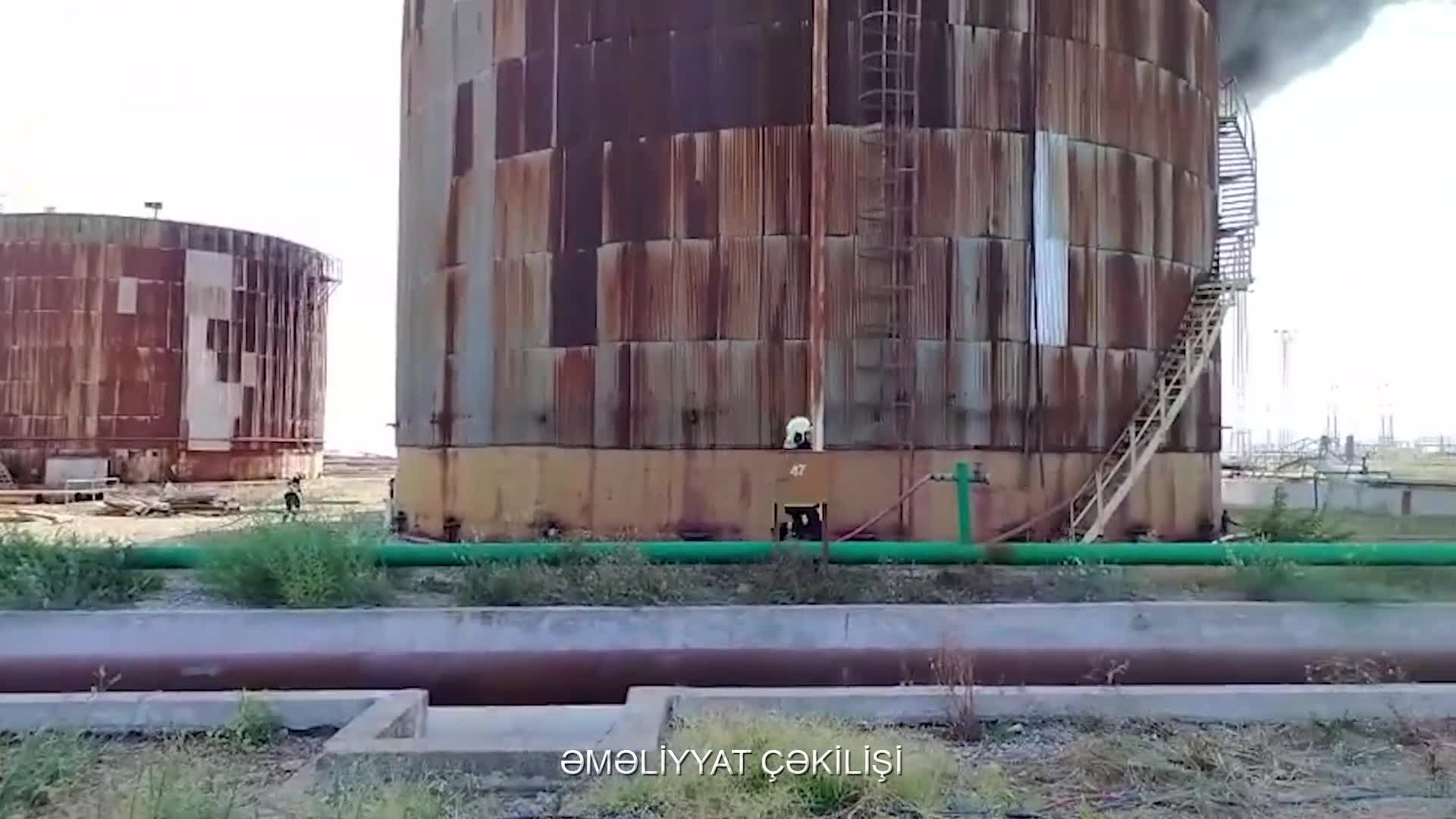 Bakıda güclü yanğın başladı - 2
