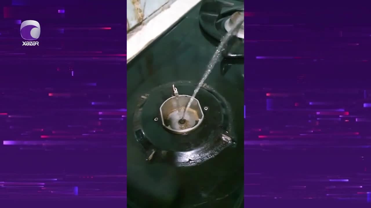 Bakıda qaz borusundan su gəldi
