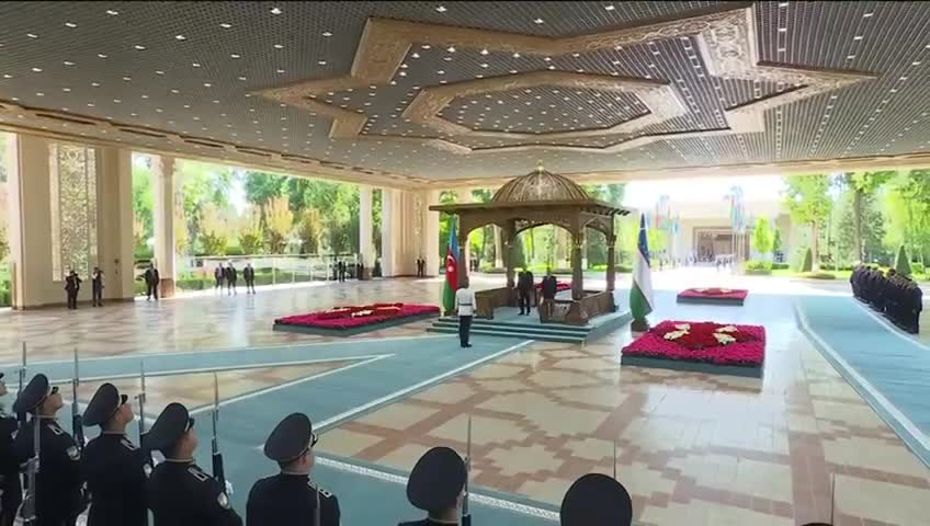 Daşkənddə İlham Əliyevin rəsmi qarşılanma mərasimi oldu - 3