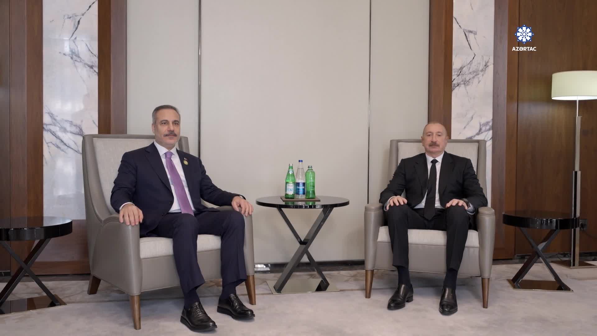 İlham Əliyev Hakan Fidanla görüşdü