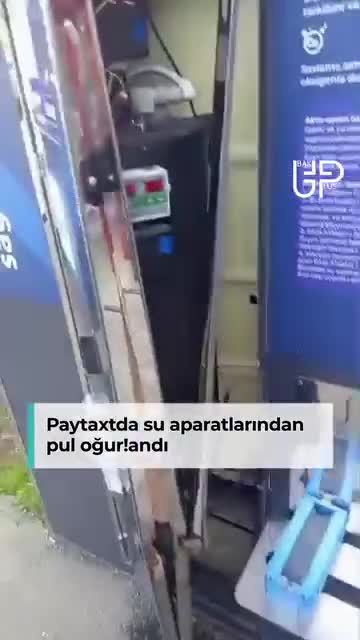 Bakıda su aparatlarını sındırıb pulları oğurladılar