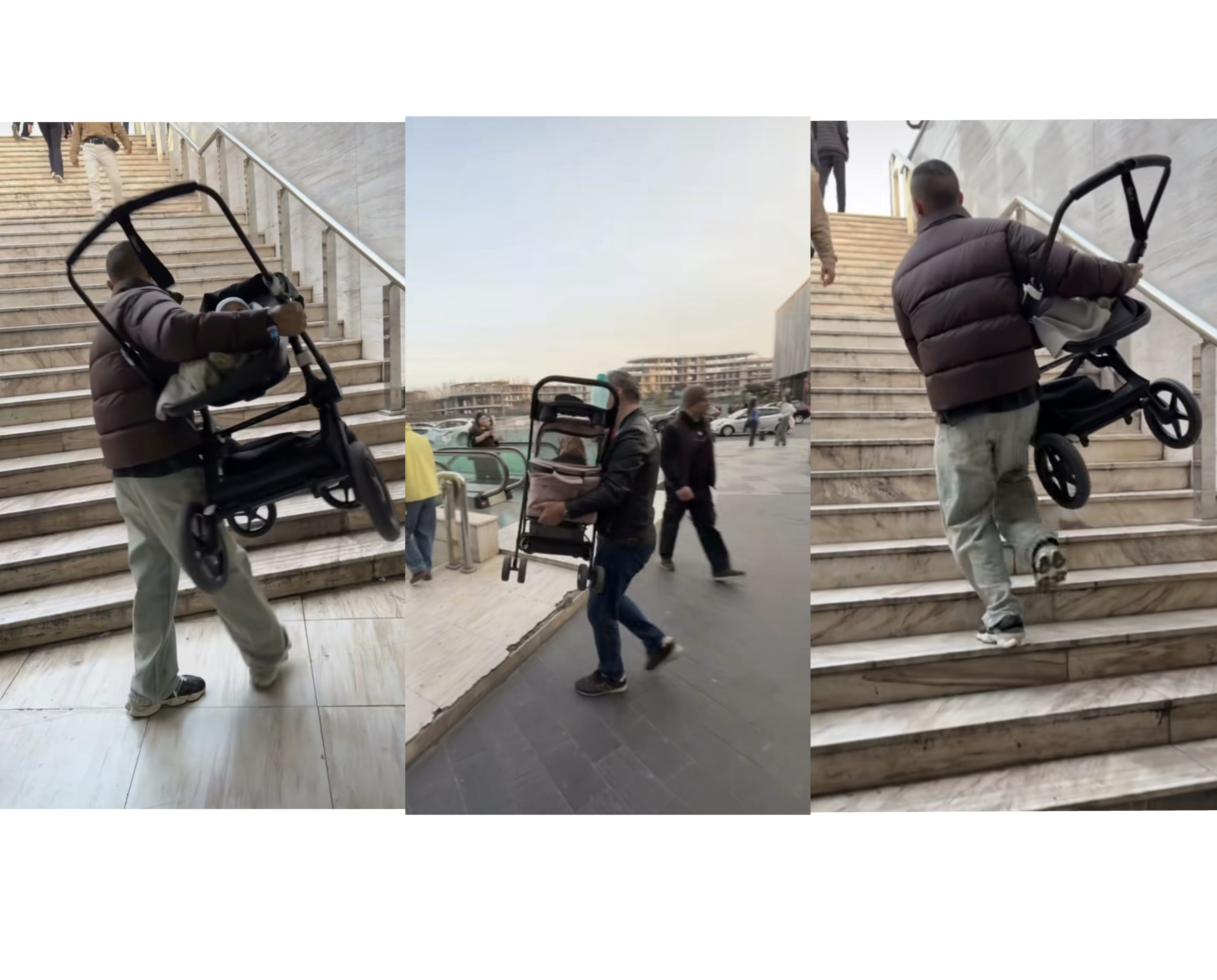 Bakının mərkəzində biabırçı mənzərə