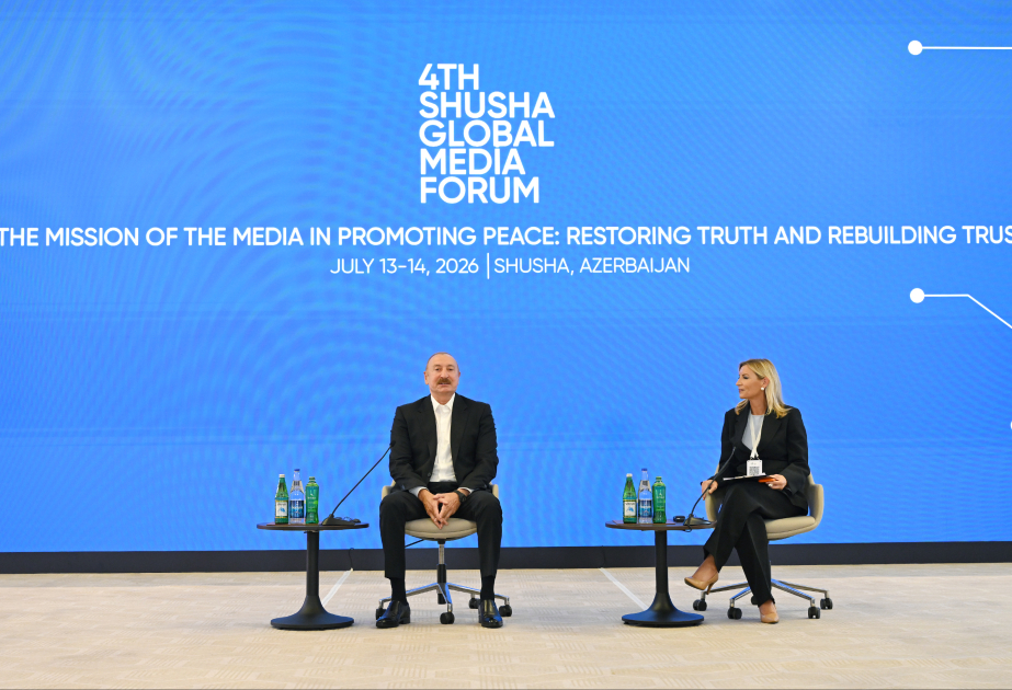 Prezident İlham Əliyev IV Şuşa Qlobal Media Forumunun açılışında 